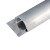 DS 铝合金线槽 10号加厚款 1米/根 壁厚1.1mm 半圆弧形地面压线槽