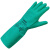 优维斯橡胶工业防化工手套耐油防酸碱喷漆农药防毒手套NF33CF33 尤维斯NF33绿色防化手套 XL
