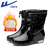 回力雨鞋女士冬季中筒防水胶鞋加绒保暖雨靴水鞋套鞋6523黑色39