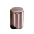鲁识 圆形不锈钢脚踏式垃圾桶简约家庭卫生间卧室客厅 玫瑰金-7L