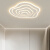 OQD卧室灯2024年最流行灯轻奢风北欧客厅灯2024新款简现代简约卧室灯 三色变光 护眼蓝光哑白三层50C·M