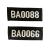 2011式保安胸牌胸号保安魔术粘贴式布胸号 保安号码牌 ZA胸号(号码随机发)+蝴蝶标牌