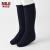 无印良品 MUJI 大童 合脚直角 均码 高筒袜 儿童袜子 F9AH014 海军蓝 15-19cm