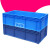 12超长大号码周转运输箱塑料工业胶框长方形水产养殖箱养龟 养鱼 EU8622加厚_外800*600*230mm蓝