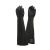 三碟耐酸碱工业通用手套防油防水劳保手套黑色橡胶作业手套 B黑60CM