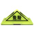 定制适用于油罐车危险品三角警示灯荧光危险品顶灯强危化车标志灯 大号支架款带随机编码