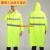 环卫大褂雨衣双反光条长款连体男防雨水加厚防水雨披保洁园林 荧光绿100件