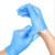 利业成英科合成检查手套一次性丁腈耐磨防滑美容厨房手套橡胶手套 合成蓝色丁腈手套-Y66【100只/盒】 XL