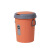 曦巢 北欧带盖大号加厚垃圾桶家用厨房压圈分类垃圾桶卫生间创意垃圾篓 经典蓝10L	