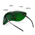 电焊眼镜焊工专用防弧光防飞溅防护大视野烧焊镜片透明防风护目镜 1副墨绿