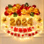 2024新年装饰气球氛围场景布置背景墙元旦春节晚会年会过年装扮品 新年气球链发光套餐11