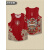 麟月龙年背心本命年新年速干大码无袖速干马甲衣服中国风醒狮 10款红色（网眼速干 XL