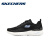 斯凯奇（Skechers）女鞋夏季新品轻便休闲运动鞋网面透气时尚绑带跑步鞋 黑色149758-BLK 36