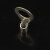 OT冷压端子压线鼻接线耳螺栓压线环圆形铜接头压线头镀银O型端头 OT1-3(1000只)
