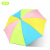 天堂儿童小清新雨伞纯色耐看小巧雨伞小学生儿童雨天专用长柄彩虹色 大号防水套-黑胶-粉色