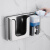 吉雅佳 商用不锈钢自动感应皂液器镜后隐藏式纸巾盒烘手机洗手机 灰色08 H-68040