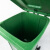 海斯迪克 户外垃圾桶 加厚环卫分类垃圾桶 塑料带盖垃圾箱 灰色120L带轮 HKT-393