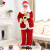 植哚1.8米电动圣诞老人跳舞带音乐商场酒店迎宾摆件圣诞节装饰品玩具 1.3米电动音乐老人