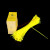 废物标识 黄色塑料平口垃圾袋封口尼龙扎带废物扎袋吊牌标签标识牌JYH 100贴废物贴(平铺款)