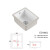宫碟（GODVMOTO）深阳台陶瓷方形深台下盆洗衣池单盆厨房水槽 8001单盆套装