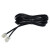 弹簧线PU伸缩螺旋线缆国标铜芯电缆线黑色电源线 黑色2芯15米