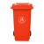 鹏盛 带轮环卫垃圾桶物业小区公用室外环保分类塑料带盖医疗环卫户外垃圾桶 蓝色（可回收垃圾） 50升（412*466*561mm）不带轮