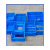 加厚塑料零件盒货架收纳整理箱车间周转框五金配件螺丝分格小盒子 二格箱355*200*90mm