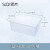 SiQi塑料水槽长方形圆形大小号透明加厚初中物理化学生物实验室用器材果蔬清洗移动水槽生活厨房常用用品 塑料方形水槽
