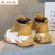 FR.YH.ZH温州玲珑小个子女鞋高帮鞋2024夏季网面透气内增高休闲运动马丁靴 白色 35