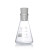 三角烧瓶锥形瓶 玻璃三角瓶带塞锥形烧瓶带刻度高硼硅耐高温25 50 50ml(含硅胶塞)