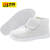 百舸 防静电棉鞋 加绒保暖PVC底工作鞋 白色高帮39码 BG-ZB-2692-1