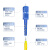 创优捷 光纤跳线尾纤LC-SC（UPC)单模单芯环保材质护套光端机收发器光纤线 -3m