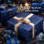 礼物包装纸生日礼物男生女生复古超大尺寸儿童节礼物礼品盒包装纸 璀璨星空-普鲁士蓝-3张76*52cm+