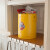 dulton金属垃圾桶铁皮厨房客厅杂物收纳桶套装带盖圆桶定制 红色 3.5L 直径18.5*高24cm