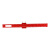鸣驰 木工多功能划线尺 铝合金高度测量T型尺红色木工划线器测量尺 红色短款划线尺/2把 