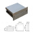 木洁镜柜304 不锈钢隐藏纸巾盒抽屉式暗装嵌入式滑轨抽纸擦手纸盒 L-300(300*300*100)