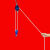 定制手拉尼龙绳丙纶牵引捆绑绳省力滑车家用轴承铁滑轮微型小吊轮绳子 镀锌小滑轮0.5吨钢轮
