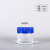 广口试剂瓶透明大口蓝盖高硼硅玻璃分装瓶化学实验玻璃瓶耐高温瓶Z 透明150ml+硅胶垫 高硼硅玻璃