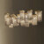 仁聚益意式轻奢水晶后现代创意艺术长方形大气酒店别墅豪宅客厅饭厅吊灯 20头L138W50CMH25CM