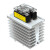 GOL单相100A方块固态继电器 型号S40100 直流控交流220V SAP40100D+CH120散热器