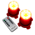 秀雷（XIULEI）电池灯泡灯笼专用2024太阳能灯免插电遥控灯红光LED伴侣 2.米线LED插电灯【一对】