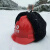 冬季棉安全帽防砸保暖工地施工领导劳保头盔户外电力安全帽套防寒 红色 红色两用棉帽