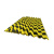 比鹤迖 BHD-8927 PU工业安全警示防撞条/自粘 黑黄方形U100x3x2.5x0.8cm 1条