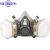 防毒面具6200防尘口罩喷漆专用化工气体呼吸护罩工业 6200配6002滤盒七件套