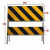 前方道路施工指示牌注意安全警示牌折叠导向反光牌交通标志牌定制 路拦