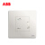 ABB开关面板墙壁带POE功能线WIFI 插座入墙式轩致白色AF335