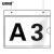 安赛瑞 亚克力悬挂吊牌 仓库标识牌车间分区分类指示牌 A3（侧面开口款） 1H03189
