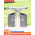 户外不锈钢分类垃圾桶公园景区大号金属环卫果皮箱市政室外垃圾箱 KS-3362双分类桶（银灰色）