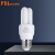佛山照明(FSL)E27螺口2U节能灯泡T4三基色荧光灯泡5W白光6500K 10个装
