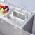 家易澳2024新款304不锈钢橱柜特厚整体厨房柜一体可定制厨房橱柜碗柜家 304加厚 0.8米双门平面